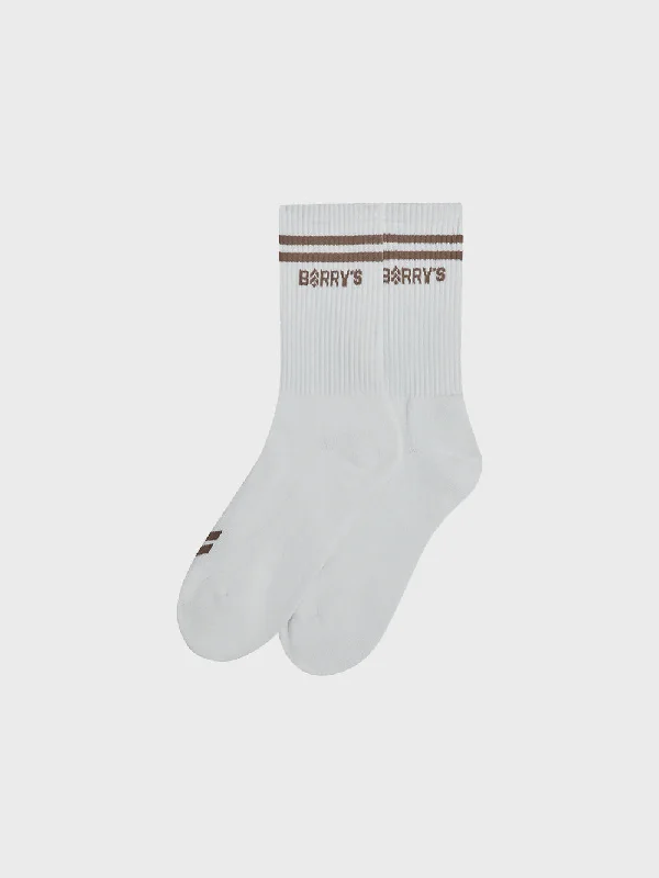 BARRY'S TAUPE STRIPE CORE SOCK