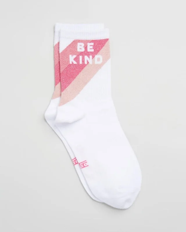 Be Kind Glitter Cotton Socks - Limited Edition