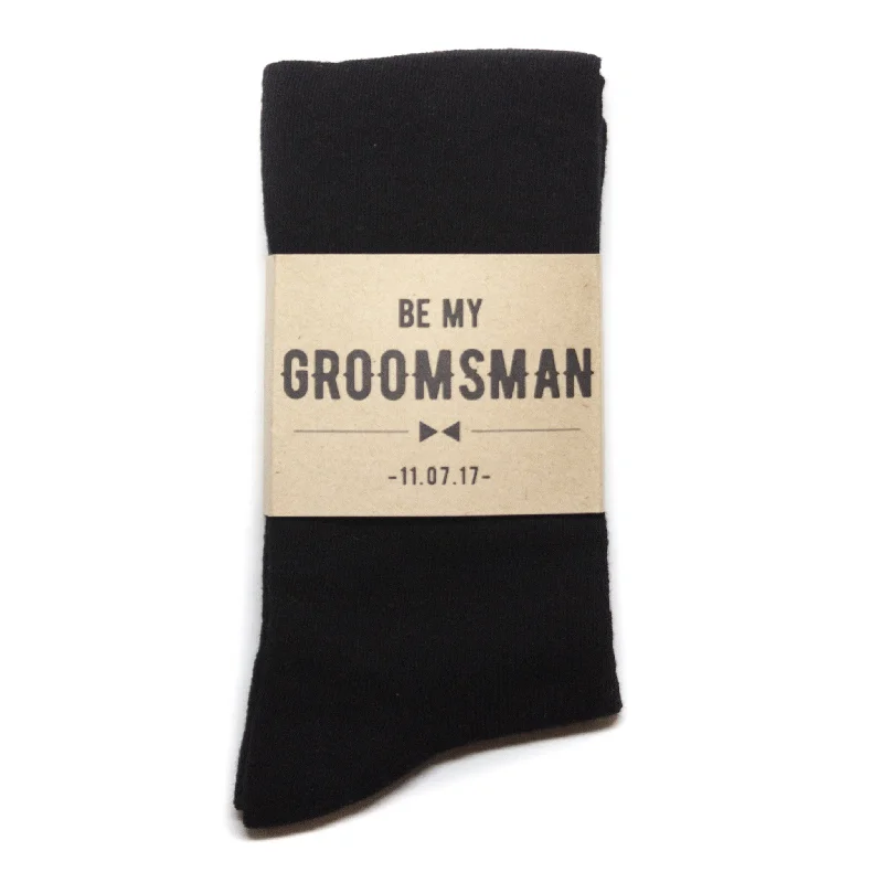 "Be My Groomsman" Label