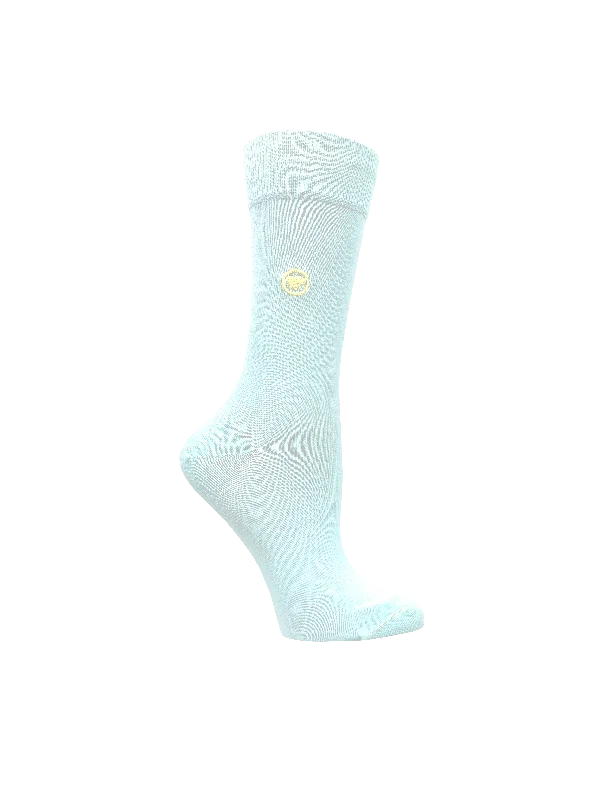 Baby Blue Solid Socks (W)