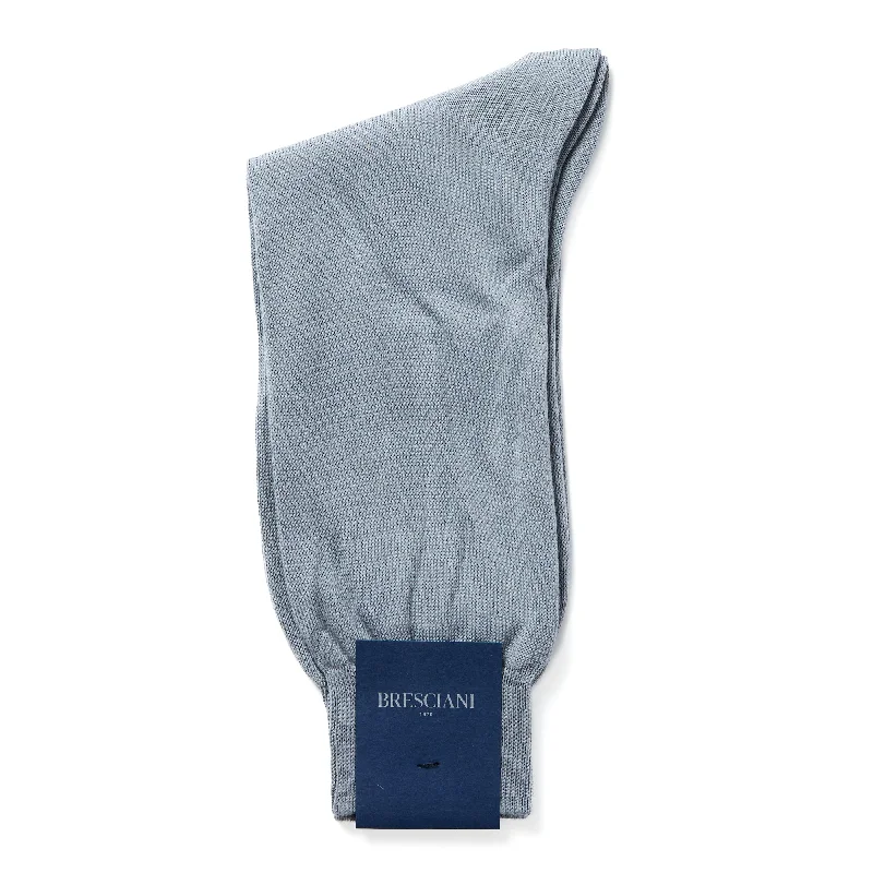 BRESCIANI Pima Cotton Business Socks PEARL GREY