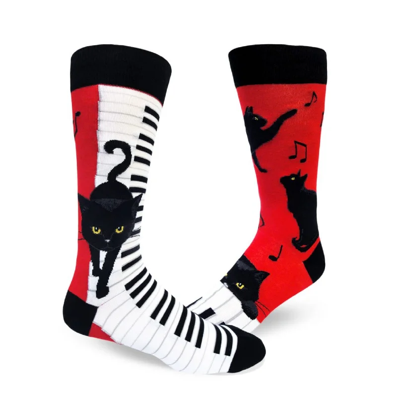 Cat on the Keys Men's Socks