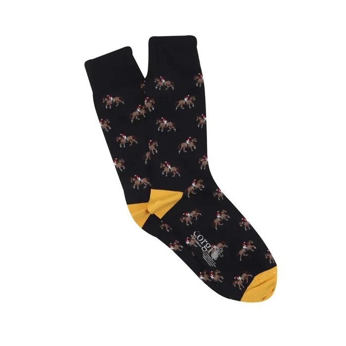 CORGI JOCKEY SOCK NAVY/GOLD