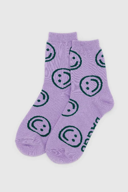 Crew Socks (Lavender Happy)