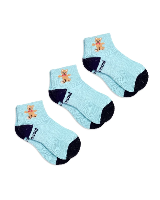 Ella Quarter Sock 3 Pack Solid