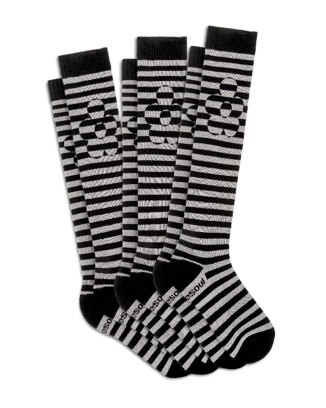 Ella Ultrahigh Sock 3 Pack Solid