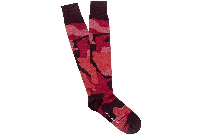 KARL COTTON MARSALA SOCKS