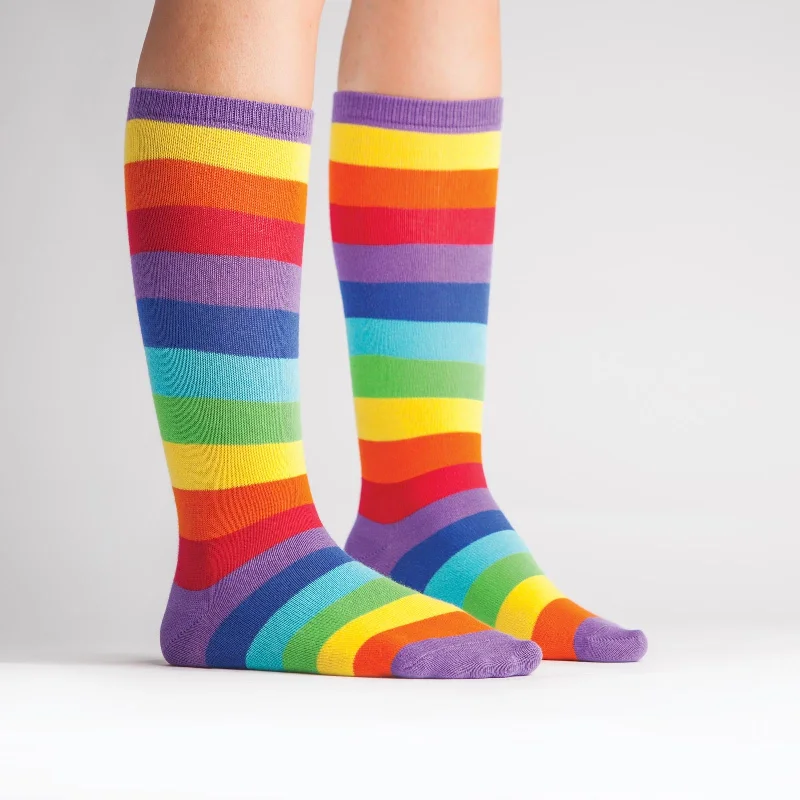 Kids' Rainbow Knee Socks