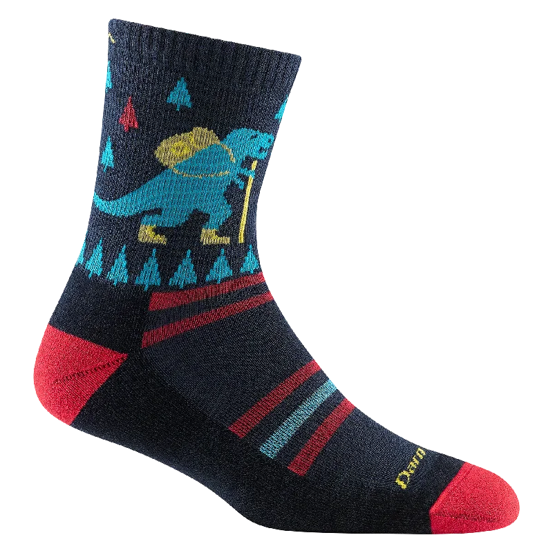 Kids' Ty-Ranger-Saurus Micro Crew Lightweight Hiking Sock