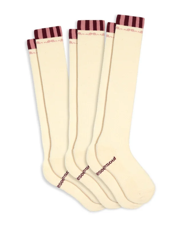 Lyssie Ultrahigh Sock 3 Pack Solid