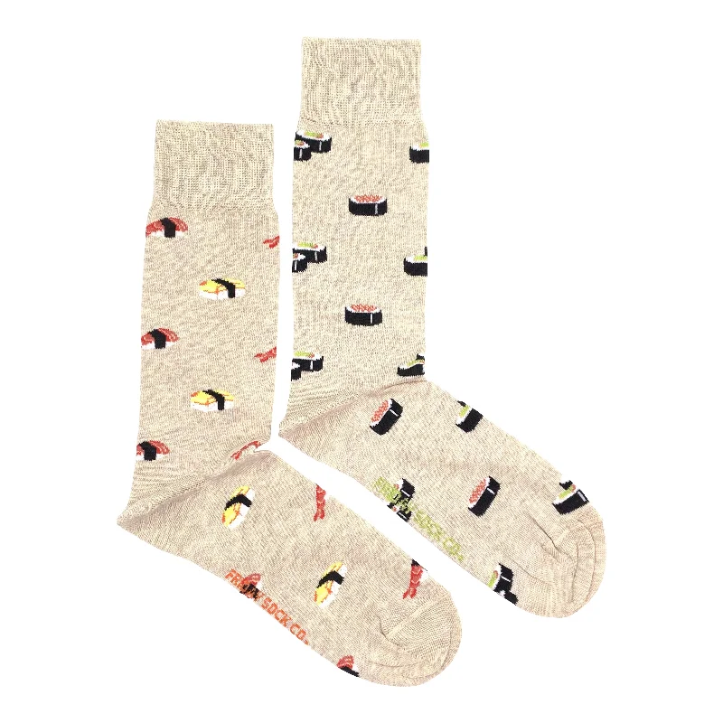 Men's Beige Sushi Socks