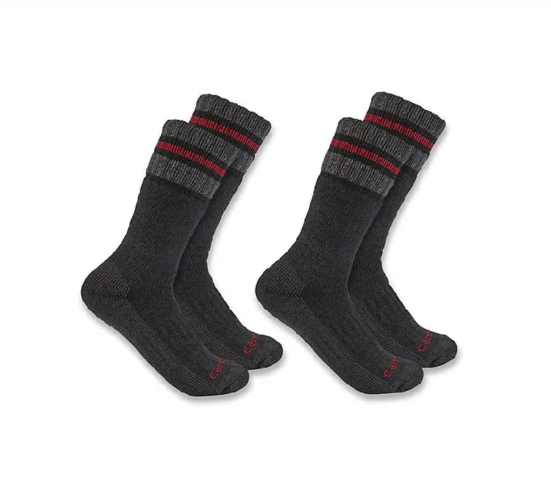 Men's Heavyweight Synthetic Wool Blend Boot Sock - (2-Pack)