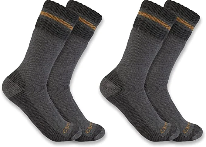 Men's Heavyweight Synthetic Wool Blend Boot Sock - (2-Pack)