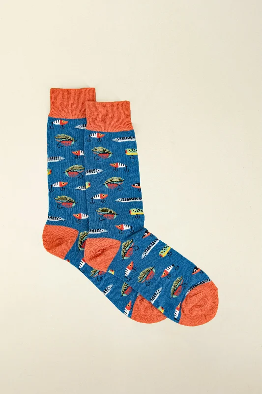 mens just fishin socks