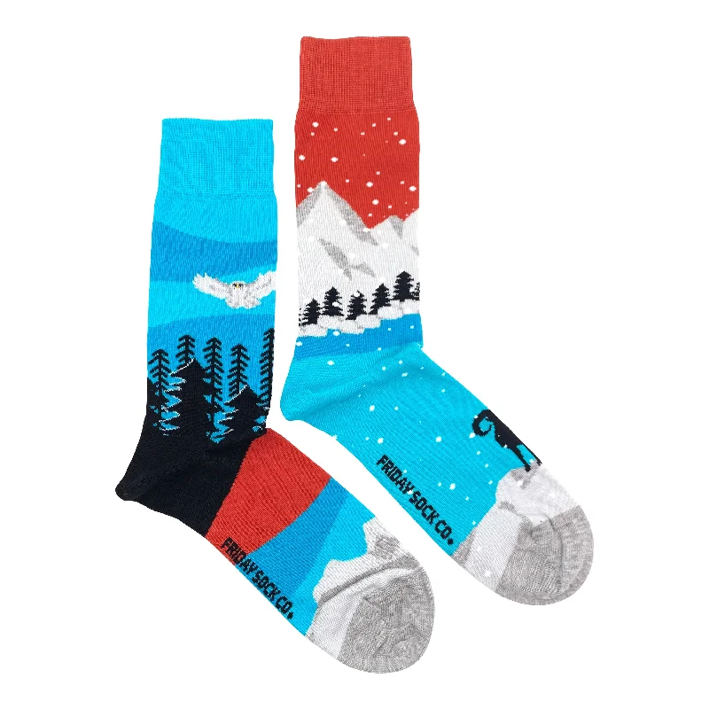 Men’s Rocky Mountains Canadian Landscape Socks