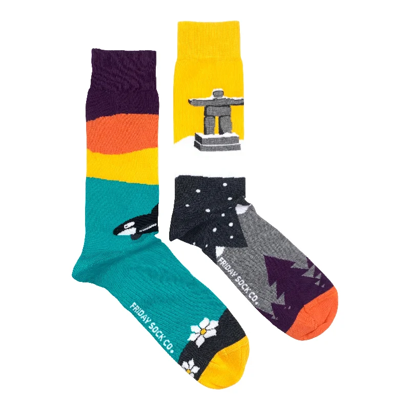 Men's West Coast Canadian Landscape Socks