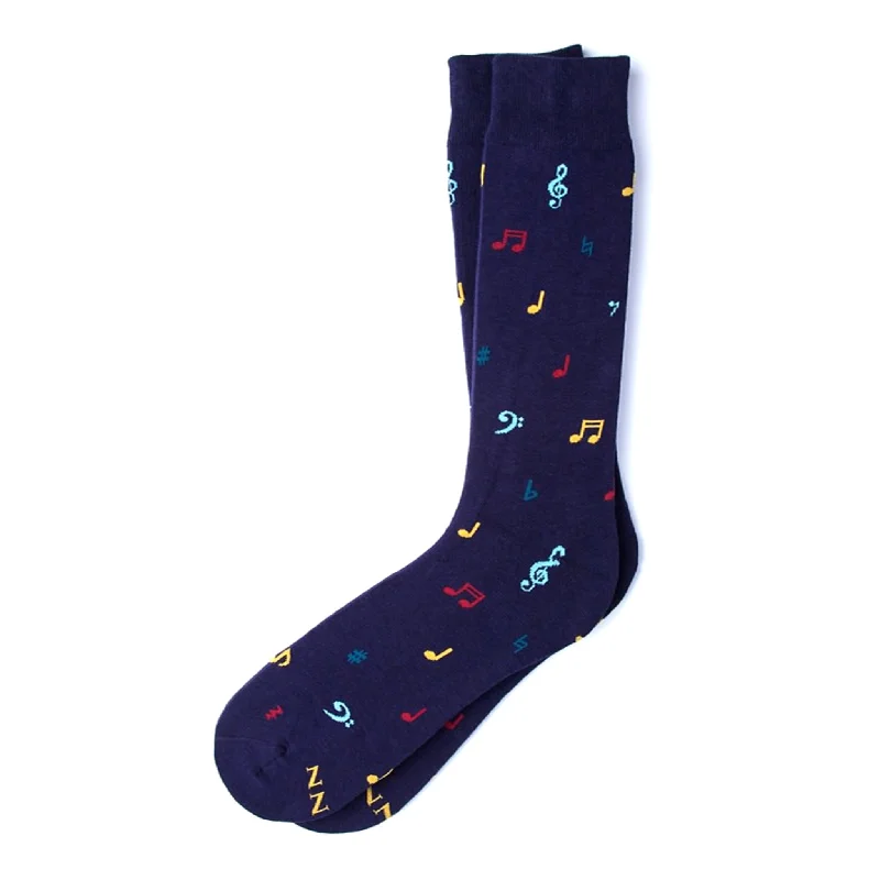 Music to My Toes Men's Socks, Navy