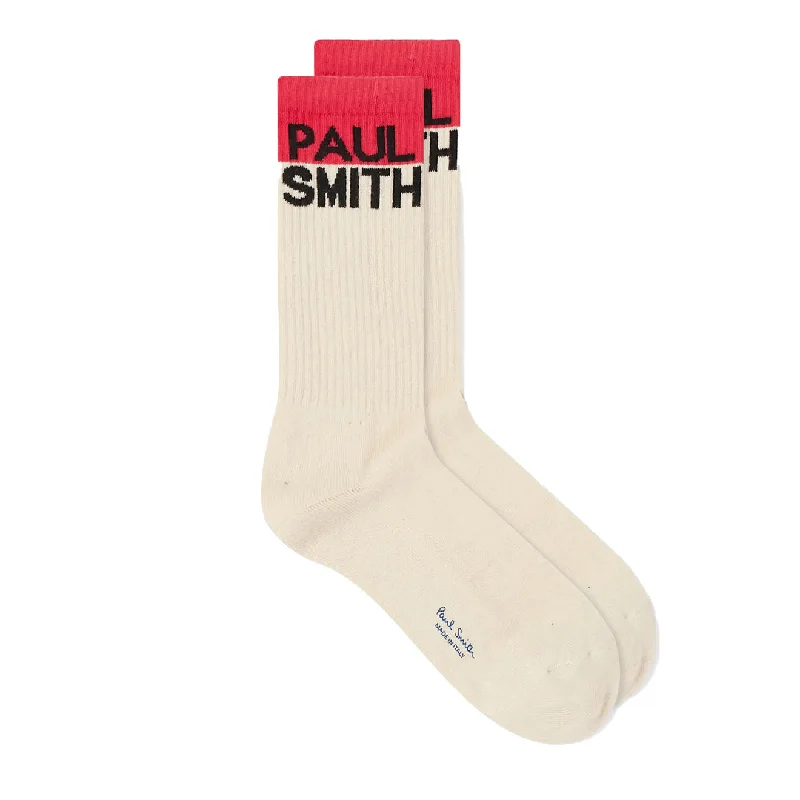 Paul Smith Chidi Logo Sock Off White