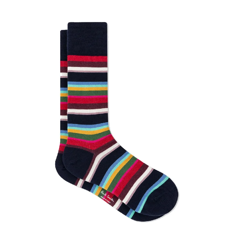 Paul Smith Sock Franklin Stripe Navy