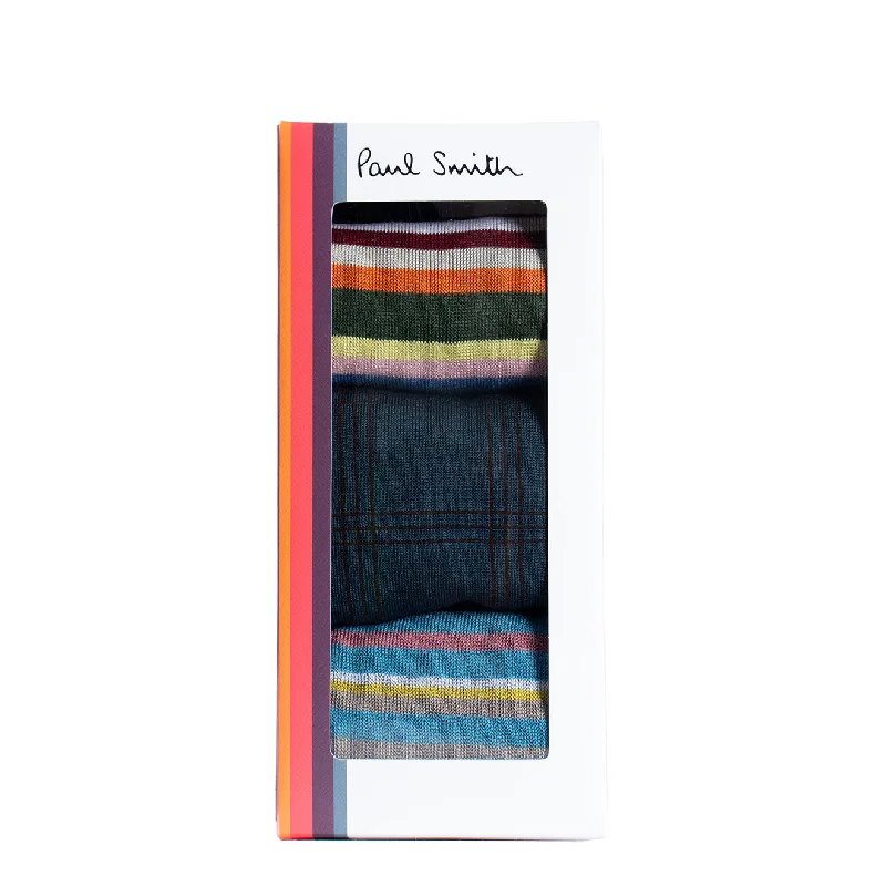 Paul Smith Socks Three Pack Black