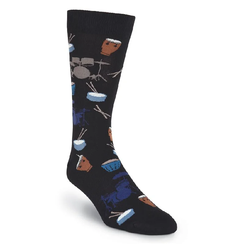 Percussion Section Men's Socks, Black