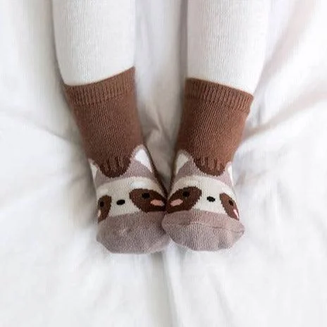 Raccoon | Non-Skid | Zoo Socks