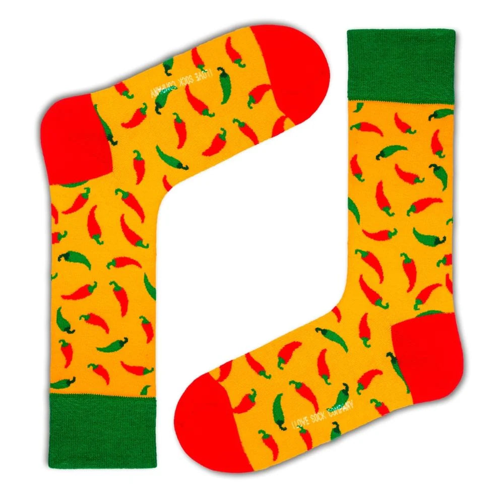 Red Hot Chili Pepper Socks Yellow (Unisex)