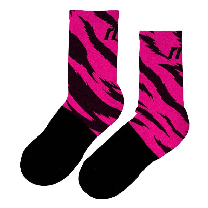 RNNR - Marathon Crew Sock - Pink Tiger