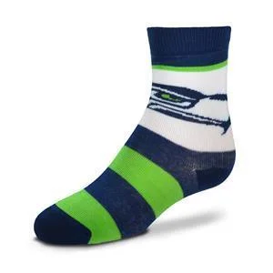 Seattle Seahawks | Rugby Block | Infant and Toddler Crew Sock