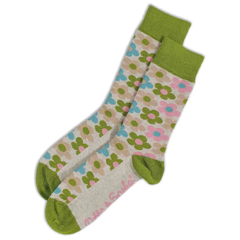 SOCKS - FLOWER POWER - AUSTRALIAN COTTON