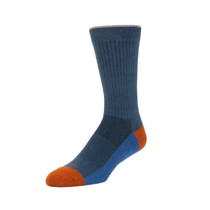 Summit - Performance Organic Cotton Crew Socks - Navy