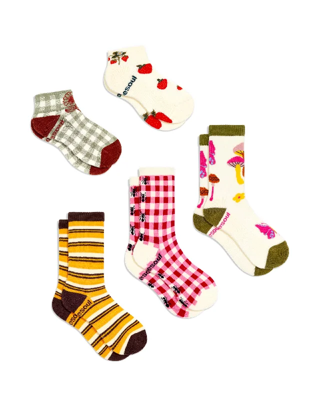 Taylor High & Quarter Sock 5 Pack