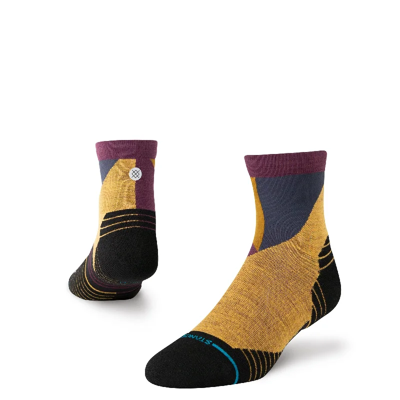 Vertical Light Performance Wool Quarter Sock