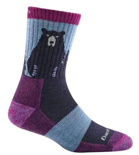 Women's Bear Town Micro Crew Lightweight Hiking Socks